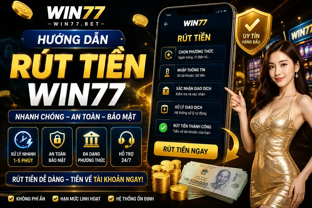 Hướng dẫn rút tiền Win77 Bet 